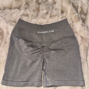 Alphalete amplify gray shorts